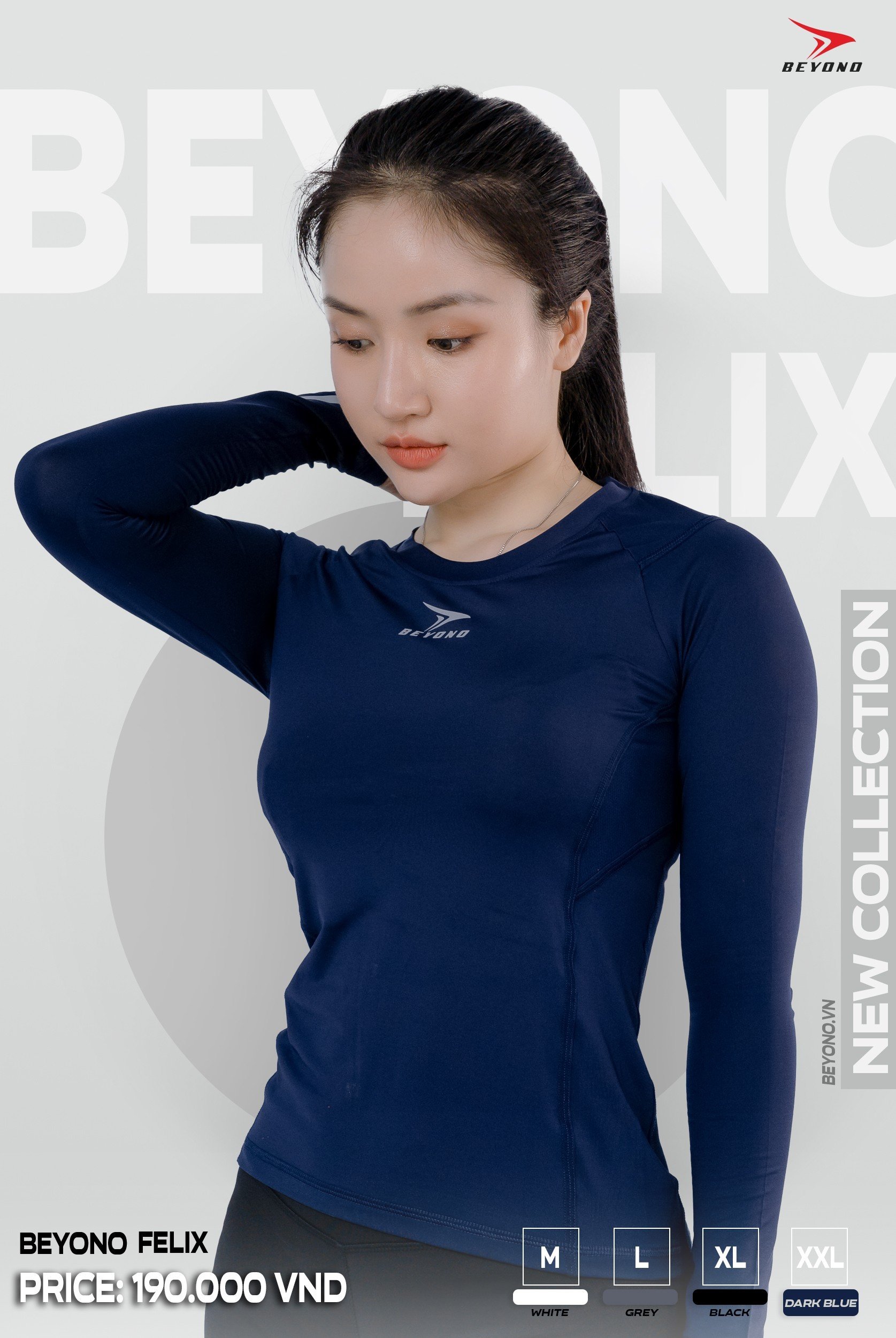 Áo thun giữ nhiệt dài tay cho nữ Beyono Felix
