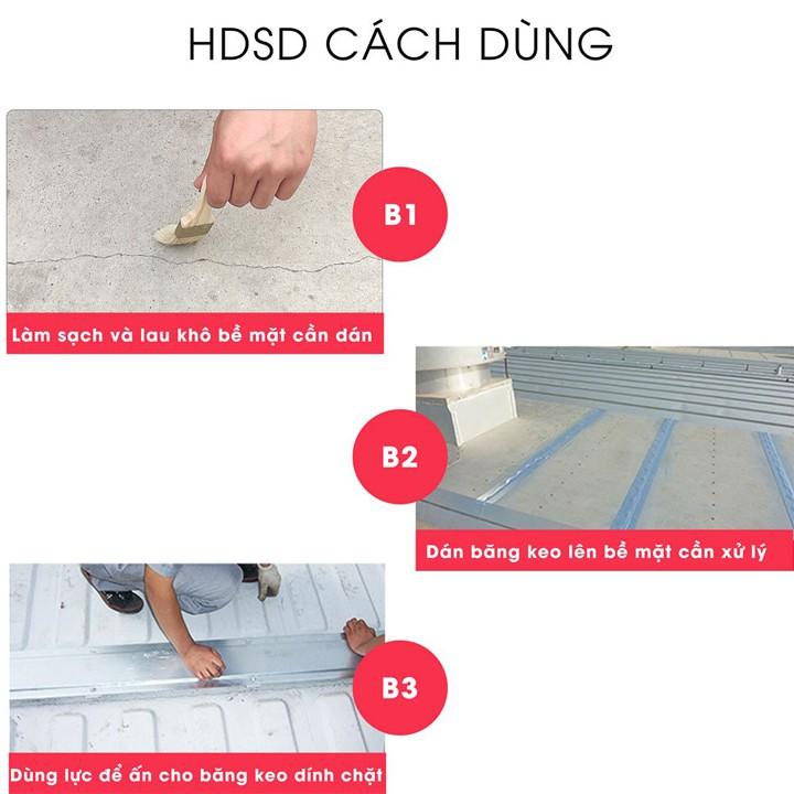 Băng Keo Dán Đa Năng Siêu Dính Chống Thấm, Dột Trần Nhà, Mái Tôn... dài 5m