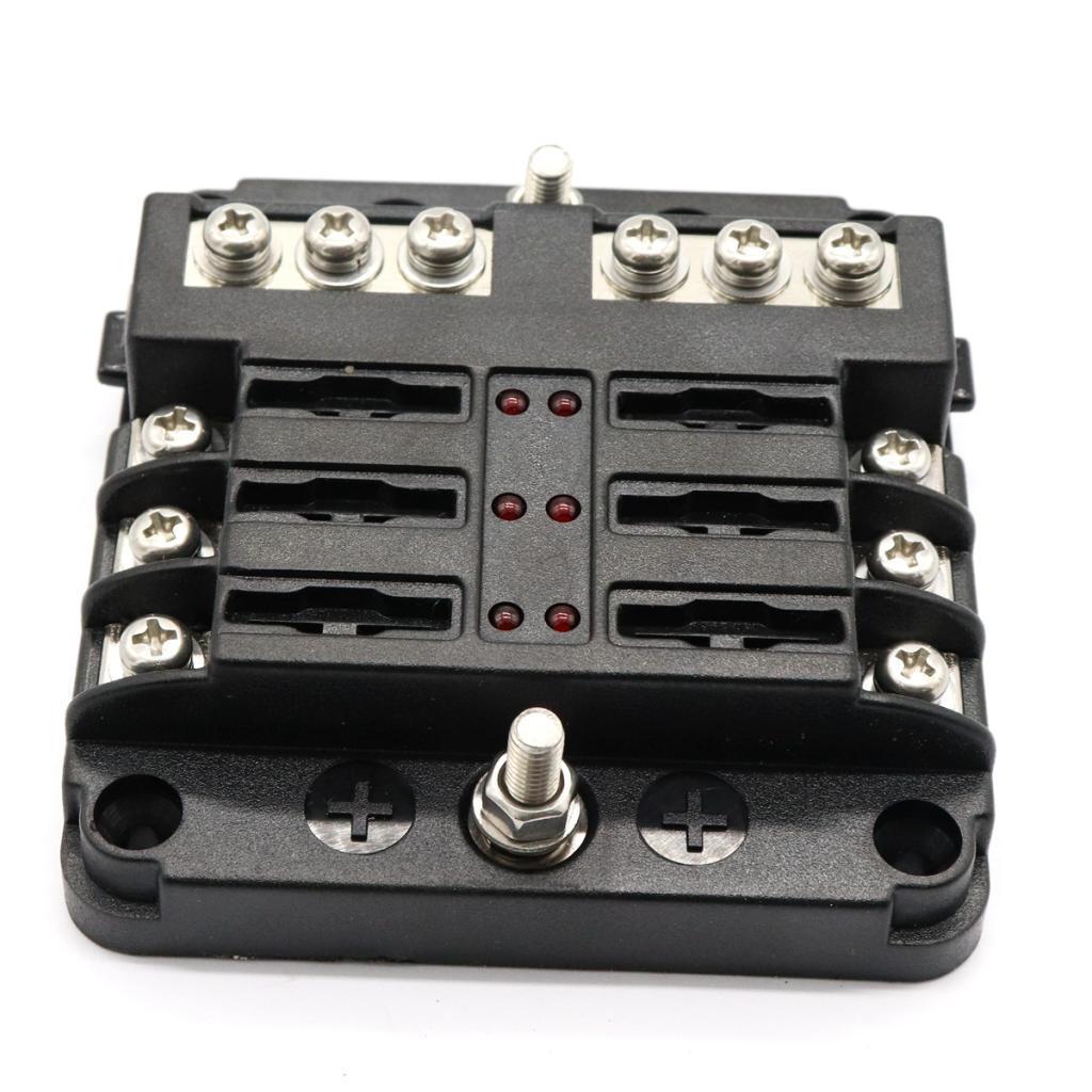 Fuse Box Block Holder w/ Light Terminal 32V Auto Boat