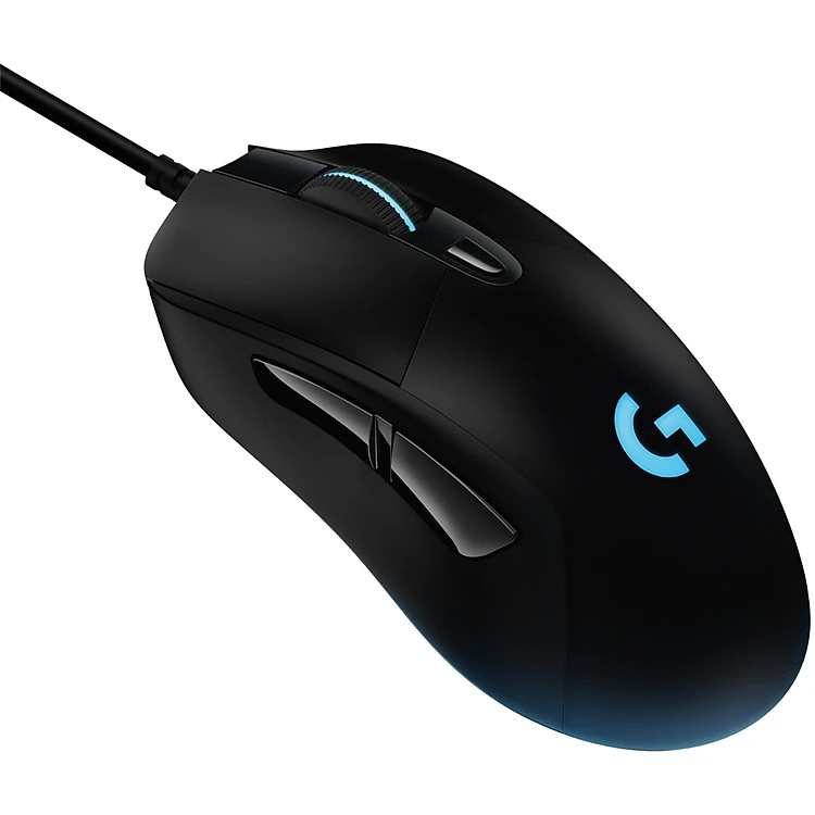 Chuột gaming có dây RGB Logitech G403 Hero màu đen (910-005634) - cảm biến 25k, công thái học, nhẹ 87g, 6 nút lập trình - Hàng Chính Hãng