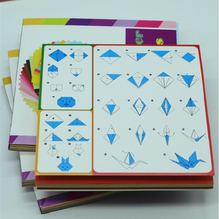 Giấy Gấp Origam 50 Màu 250 Tờ 15x15cm