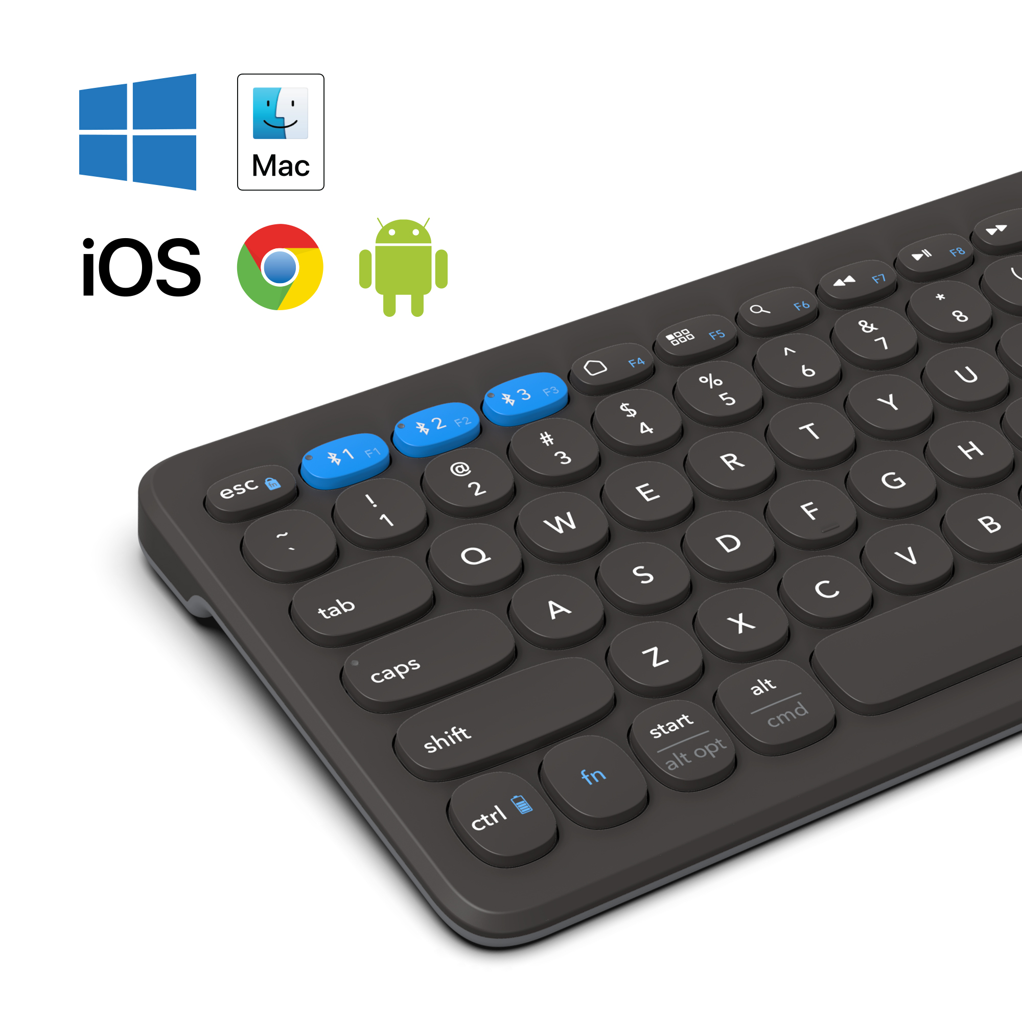 Bàn phím ZAGG Universal Keyboard 12 inch/ 15 INCH/17 INCH thiết kế mỏng nhẹ, tiện lợi - Hàng chính hãng