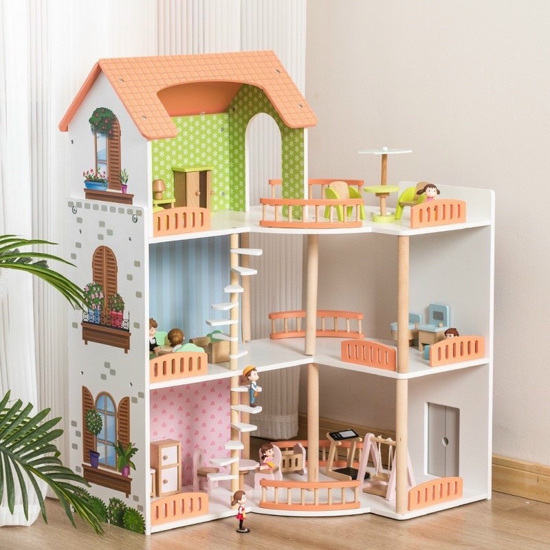MÔ HÌNH BIỆT THỰ 3 TẦNG SANG TRỌNG CAO 81CM