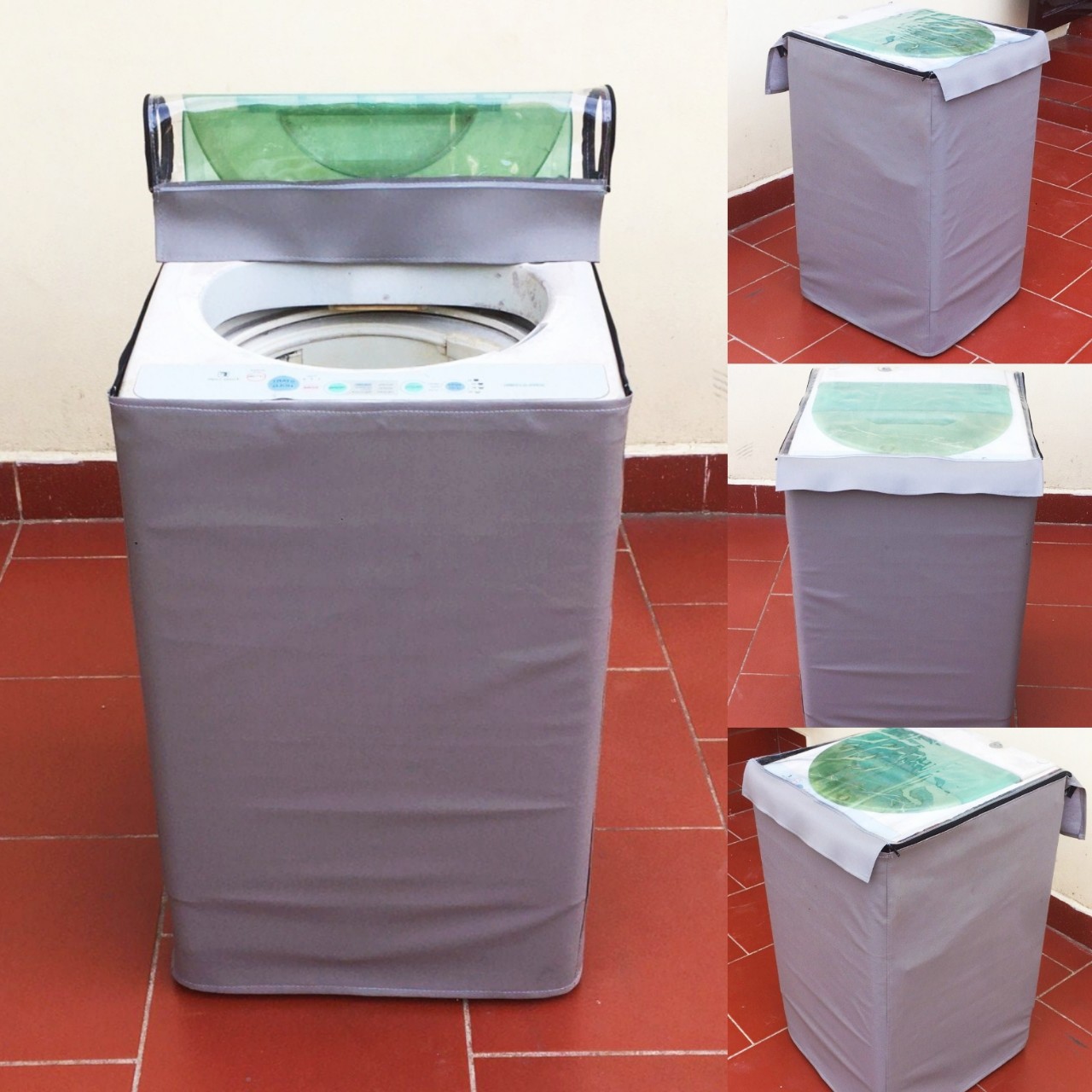 Siêu Phẩm Vỏ Bọc Máy Giặt, Máy Sấy Cửa Trên/ Cửa Đứng Bằng Chất Liệu Da Siêu Bền Chống Mưa Nắng