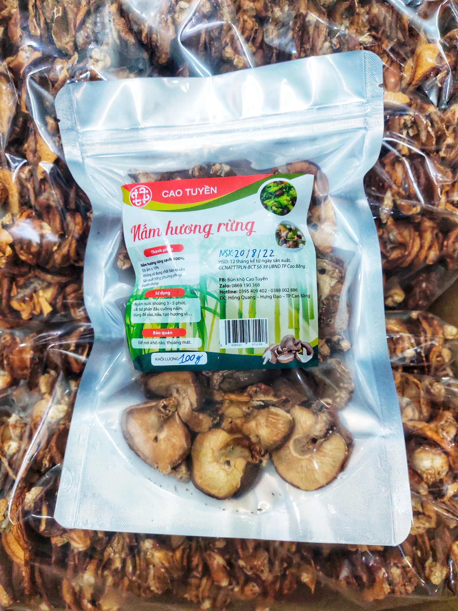 Nấm hương rừng Cao Bằng 100g, nấm hương rừng tự nhiên, sạch, chuẩn ngon, giàu dinh dưỡng