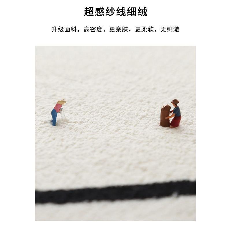 Thảm Trải Sàn Trang Trí Phòng Khách Phong Cách Retro Đơn Giản