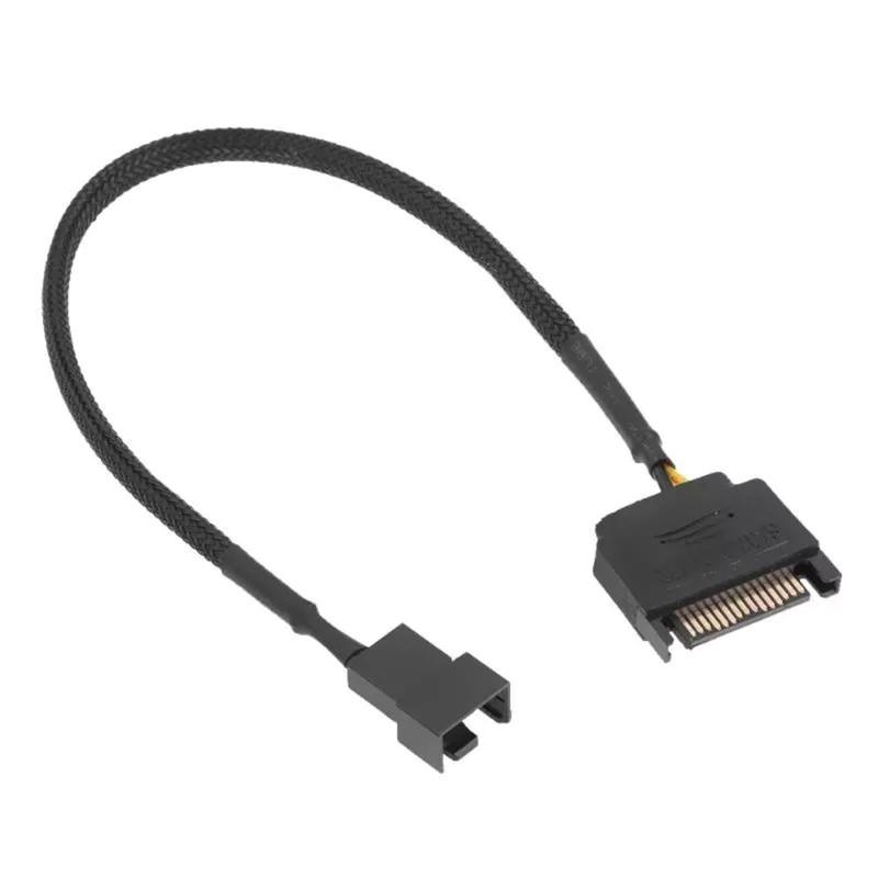Dây Cáp Chuyển Đổi Quạt Tản Nhiệt Cho Laptop Btsg Sata 15 Pin Sang 1 / 2 Quạt Làm Mát 3 Pin / 4 Pin