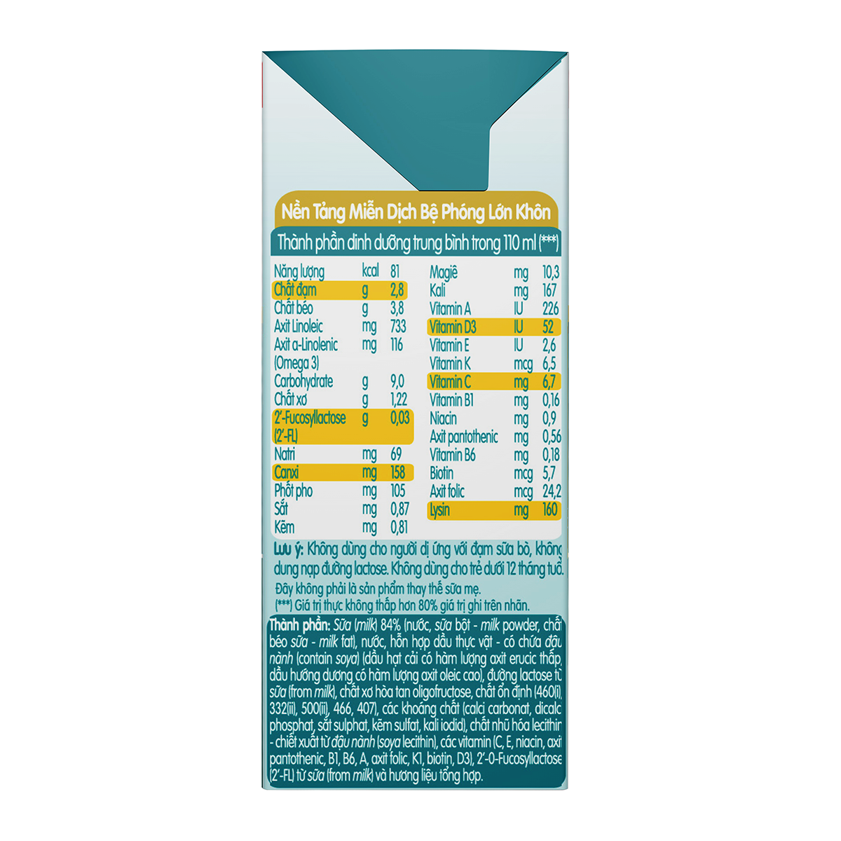 Lốc 4 Hộp Sữa pha sẵn Nestlé NANGROW 110ml/hộp sữa mát công thức từ Thụy Sĩ 100% Canxi giúp bé cao lớn vượt trội