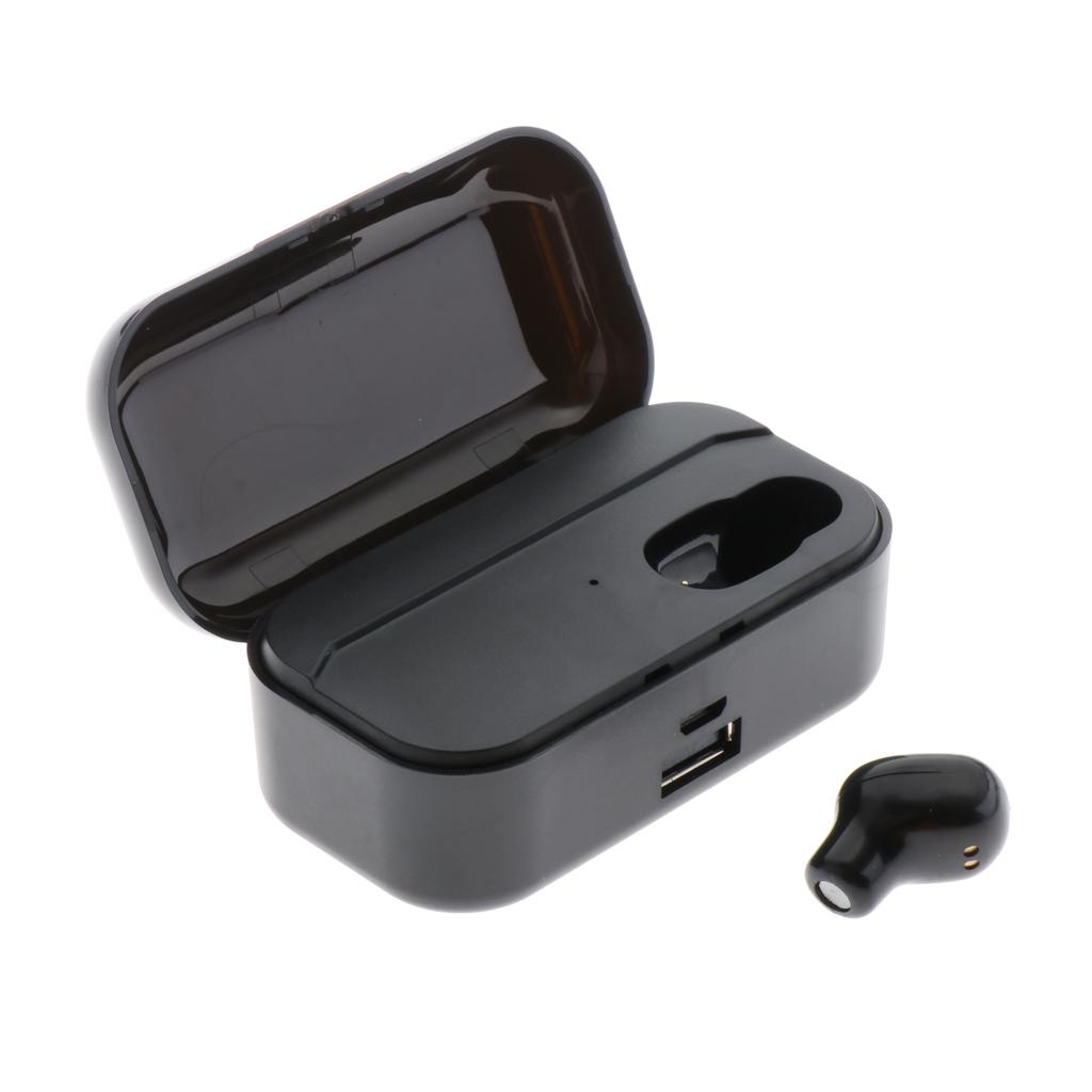 In-ear Wireless Earphone Headset Headphone Earbuds Hands-free Gift Black