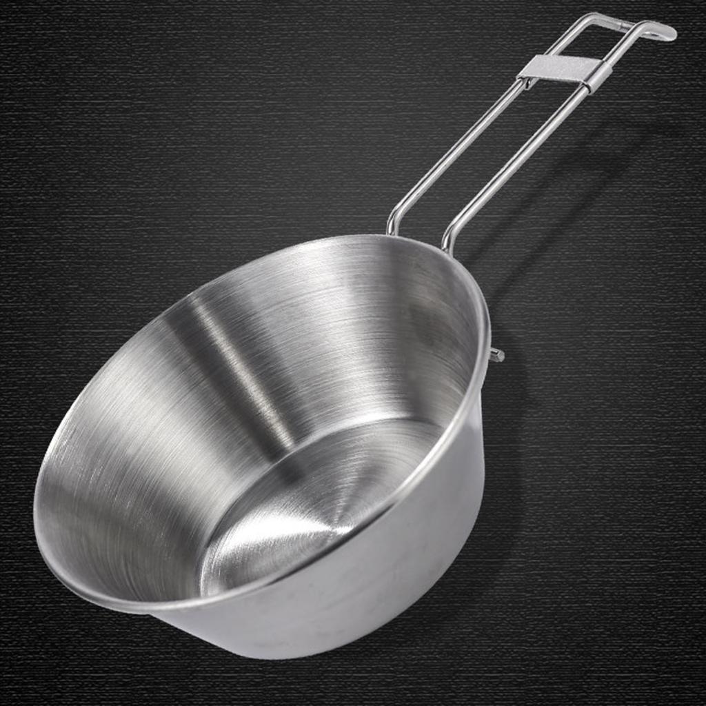 Folding Bowl Tools Camping Gear Picnic Cookware Food Container for Bbq