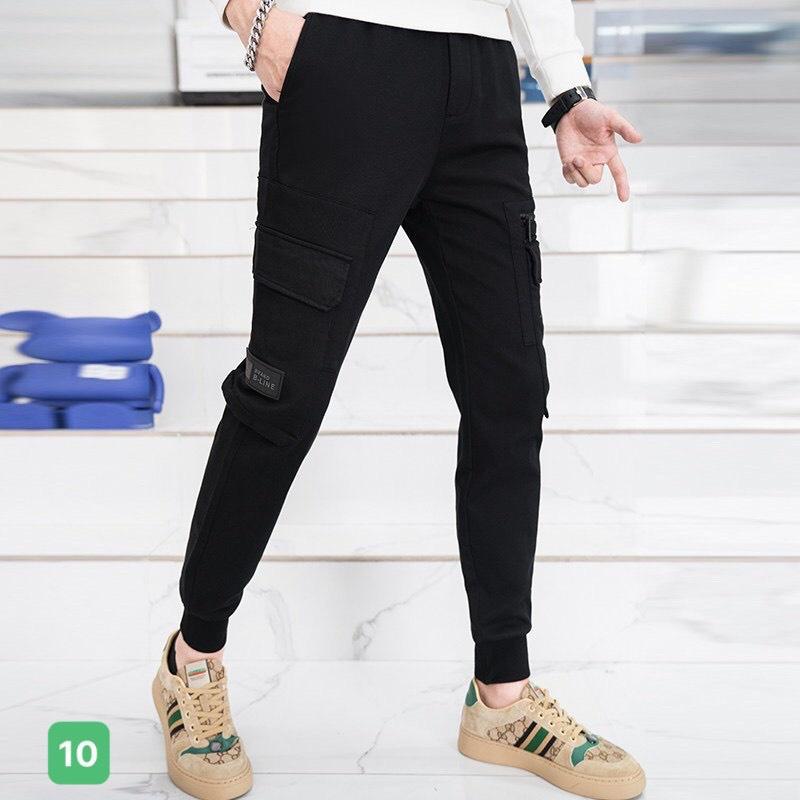 Quần Jogger Kaki Nam Túi Hộp Bo Gấu Cạp Chun Đường may chuẩn đẹp phong cách đường phố hàn quốc JG10