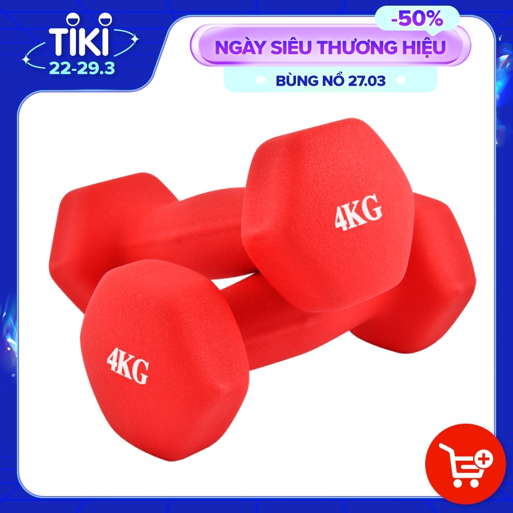 Bộ 2 tạ tay cao cấp Tập Gym BG 4kg