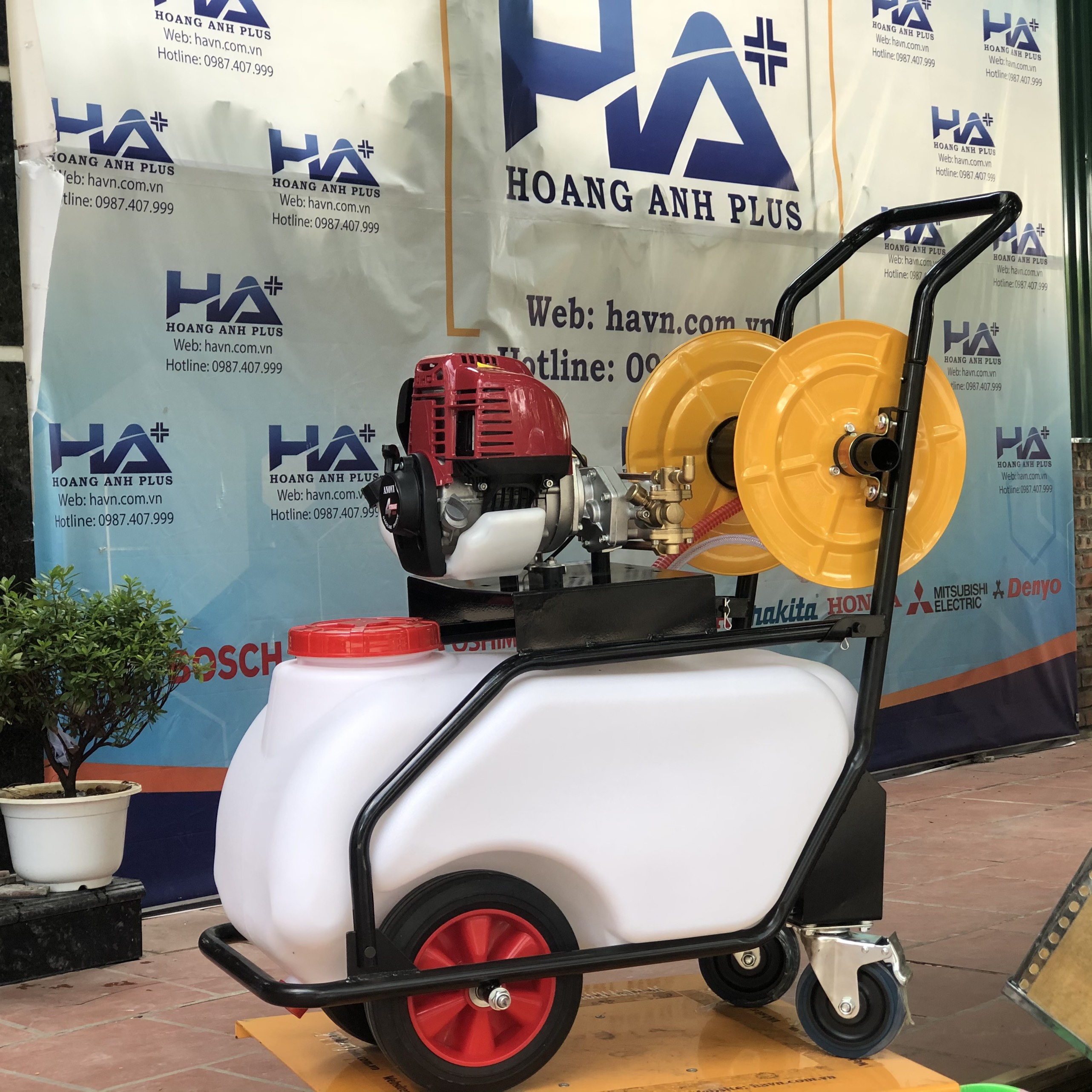 Máy Phun Thuốc Xe Đẩy 4 Thì Anovi-50L