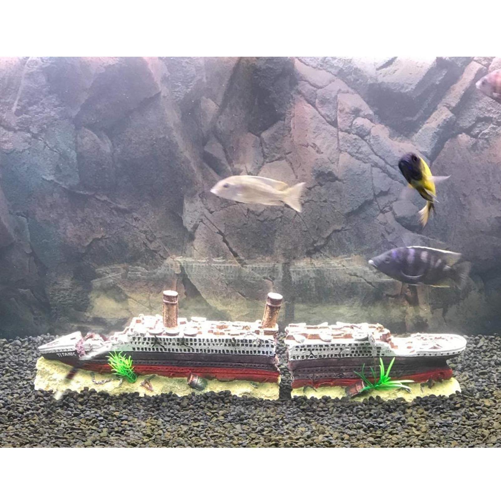 Titanic Aquarium Decoration Landscape Decoration Ornament Decor