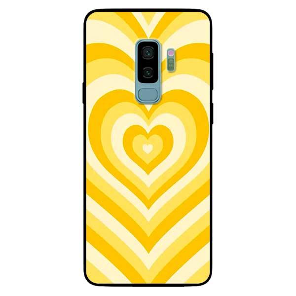 Ốp lưng dành cho Samsung Galaxy S9 Plus / S10 Plus - Tim Cầu Vồng Vàng