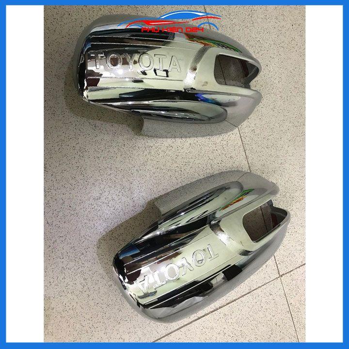 Ốp gương chiếu hậu Vios 2007-2008-2009-2010-2011-2012-2013 hở đèn xi nhan mạ crom bảo vệ chống trầy trang trí làm đẹp xe