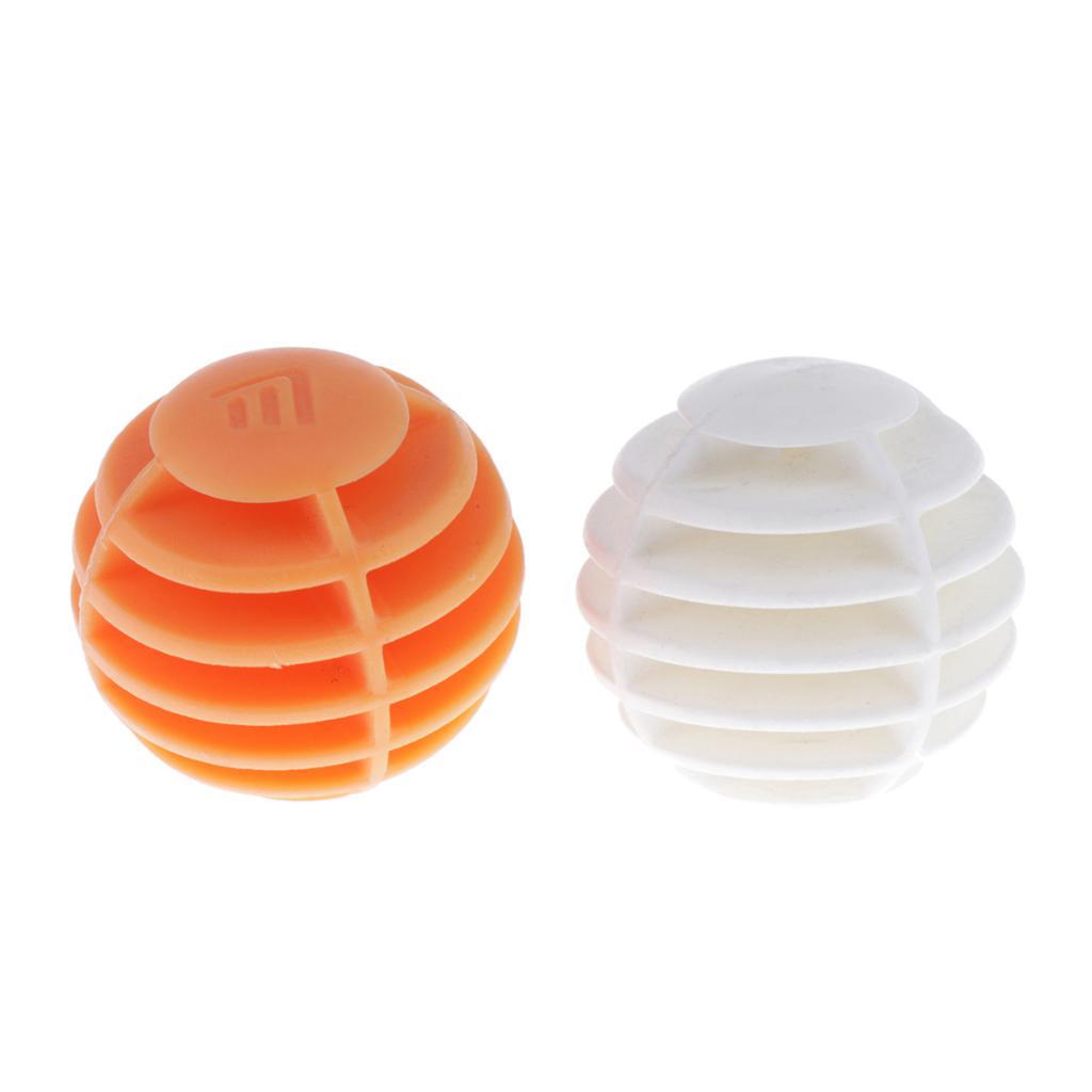 2 Pieces Lightweight Soft Sponge Rainbow Indoor Practice Golf Training Balls