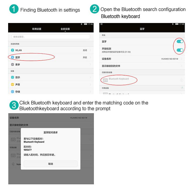Bluetooth Không Dây-Tương Thích Bàn Phím Có Bàn Di Chuột Máy Tính Bảng Sạc Đa Năng Bàn Phím Cho Android IOS Điện Thoại Windows