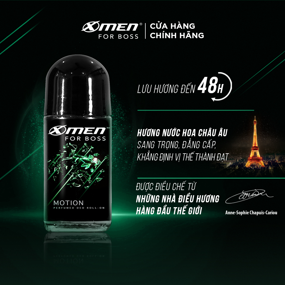 Combo 2 Lăn khử mùi X-Men For Boss 50ml Motion