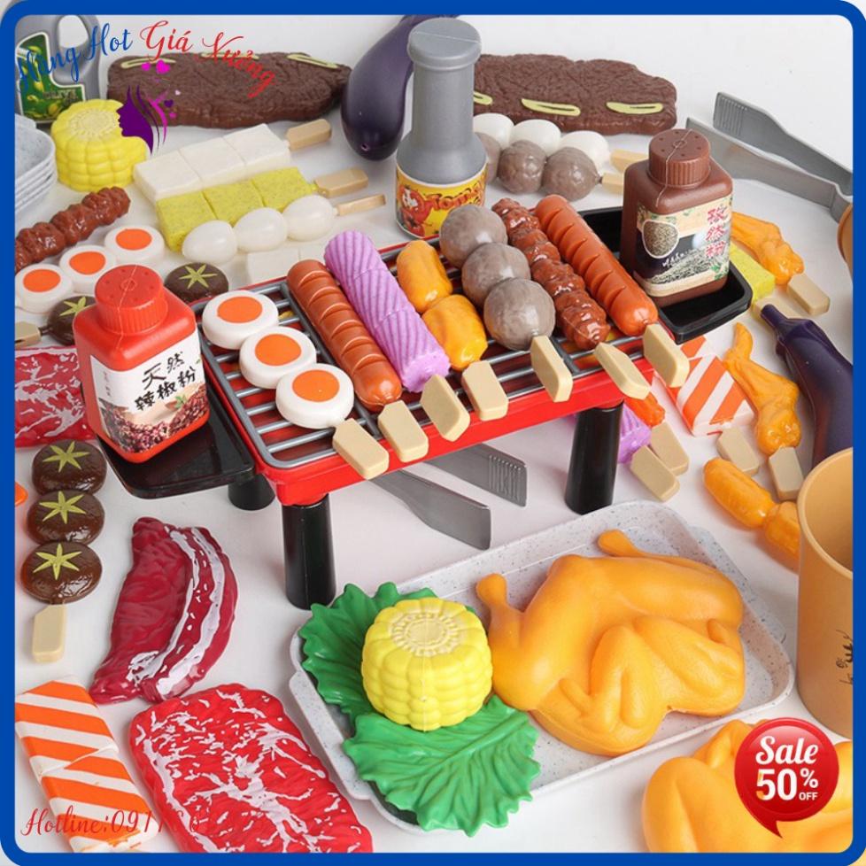BỘ ĐỒ CHƠI NẤU ĂN TIỆC NƯỚNG BBQ 55 CHI TIẾT 2021