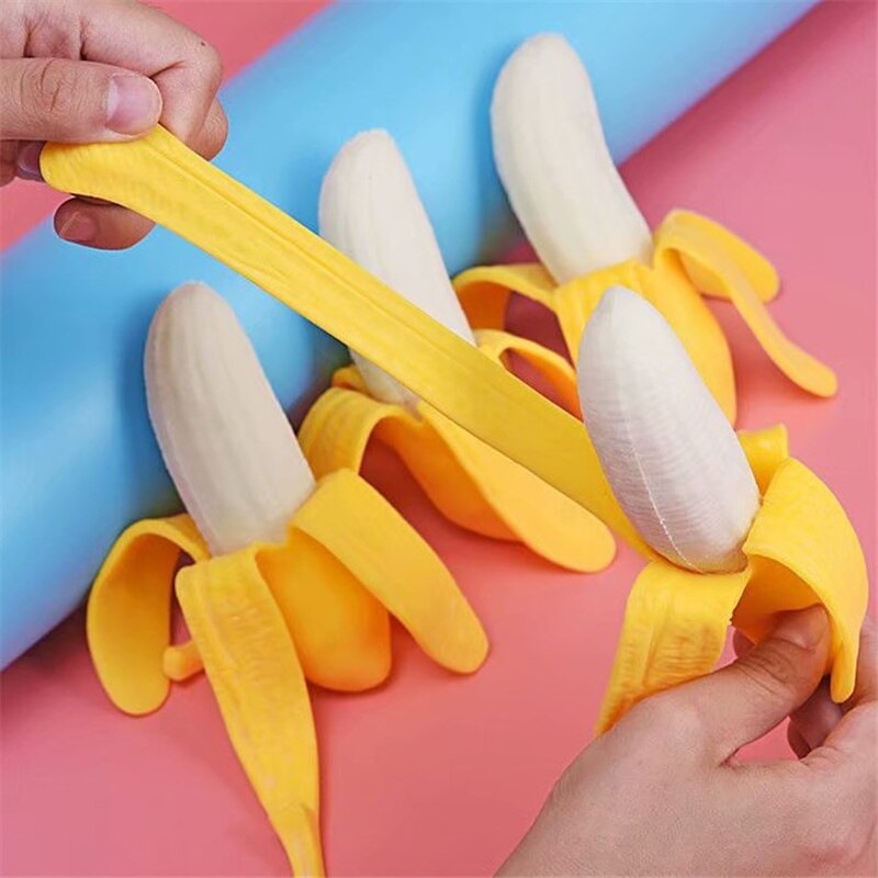 QUẢ CHUỐI CAO SU LỘT VỎ GIẢM STRESS | BANANA STRESS TOY | ĐỒ CHƠI TÁY MÁY GIẢM STRESS | QUÀ TẶNG ĐỒNG NGHIỆP