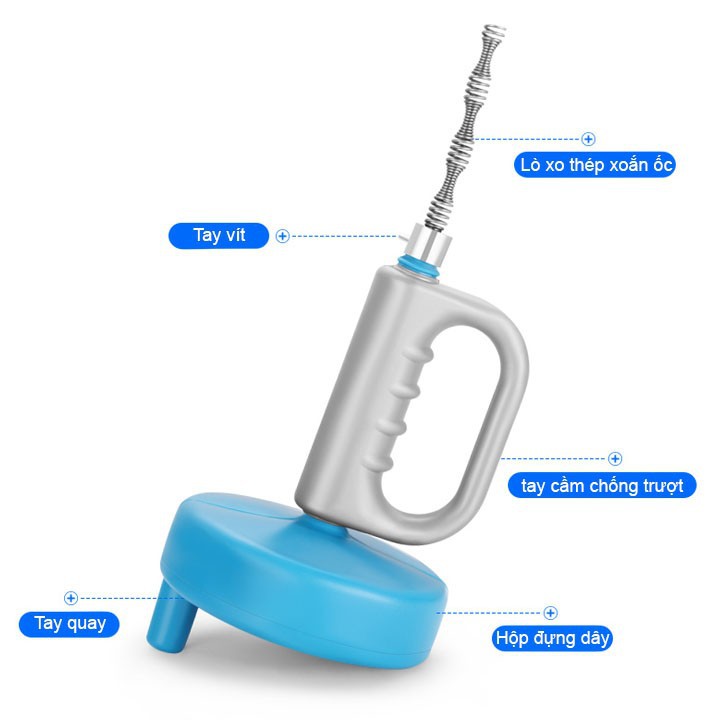 Dây lò xo thông cống 10m