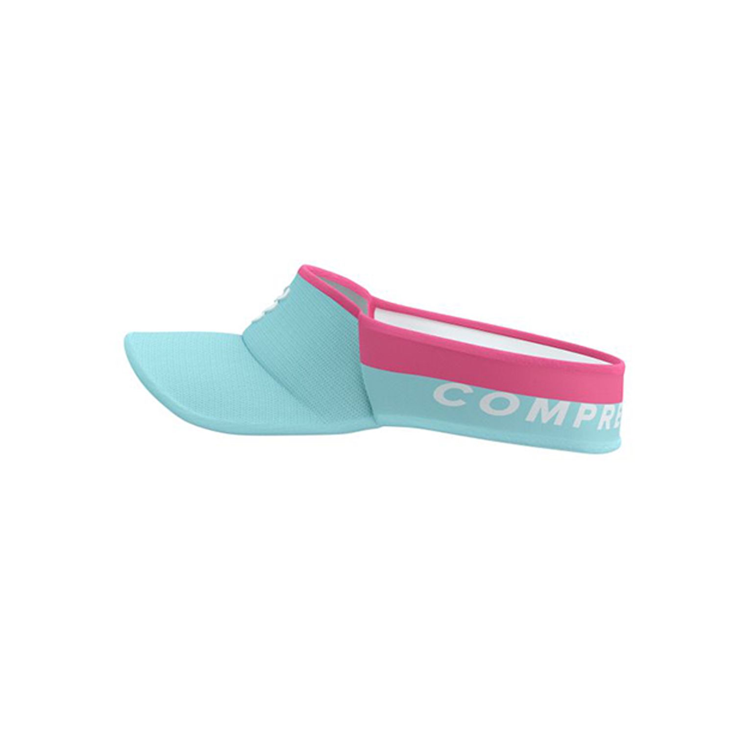 Mũ Chạy Bộ Compressport Ultralight Visor - Ice Aqua/Hot Pink