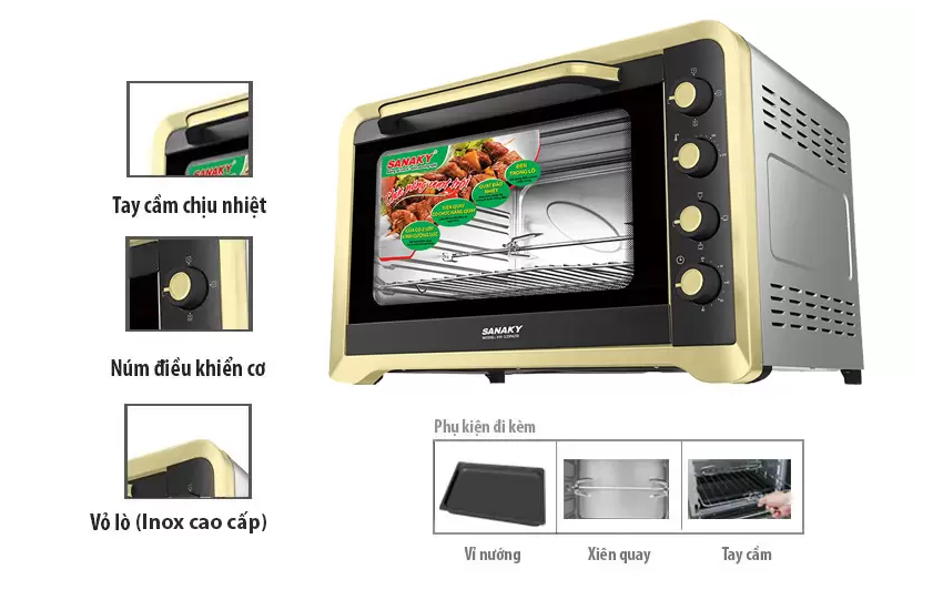 Lò Nướng Sanaky VH-129N2D (120 Lít) - Hàng chính hãng
