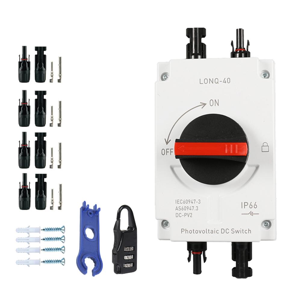 32A 4P PV Direct Current Disconnect Switch Outdoor Dustproof and Waterproof Transfer Switch IP66 Photovoltaic Direct Current Switch