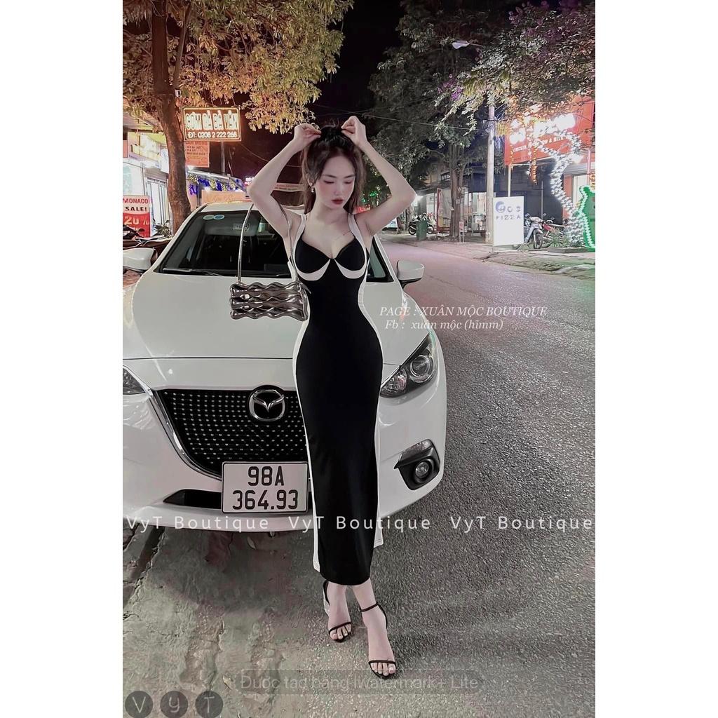 VÁY ĐI CHƠI, VÁY ÔM BODY THUN TĂM MAXI 2S CỰC SANG CHẢNH