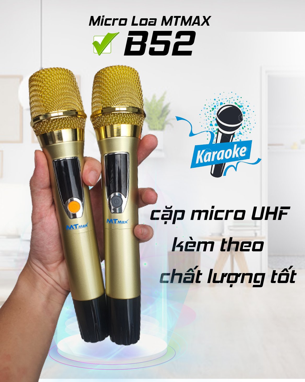 Loa kéo di động MTMAX  B52 Bass 16 kèm 2 Micro không dây kim loại .Chiếc loa hàng chính hãng  B52 với thiết kế mạnh mẽ vỏ gỗ bọc da tổng hợp, sang trọng, loa bass chắc, âm thanh hơn hẳn các loa ngang tầm giá.