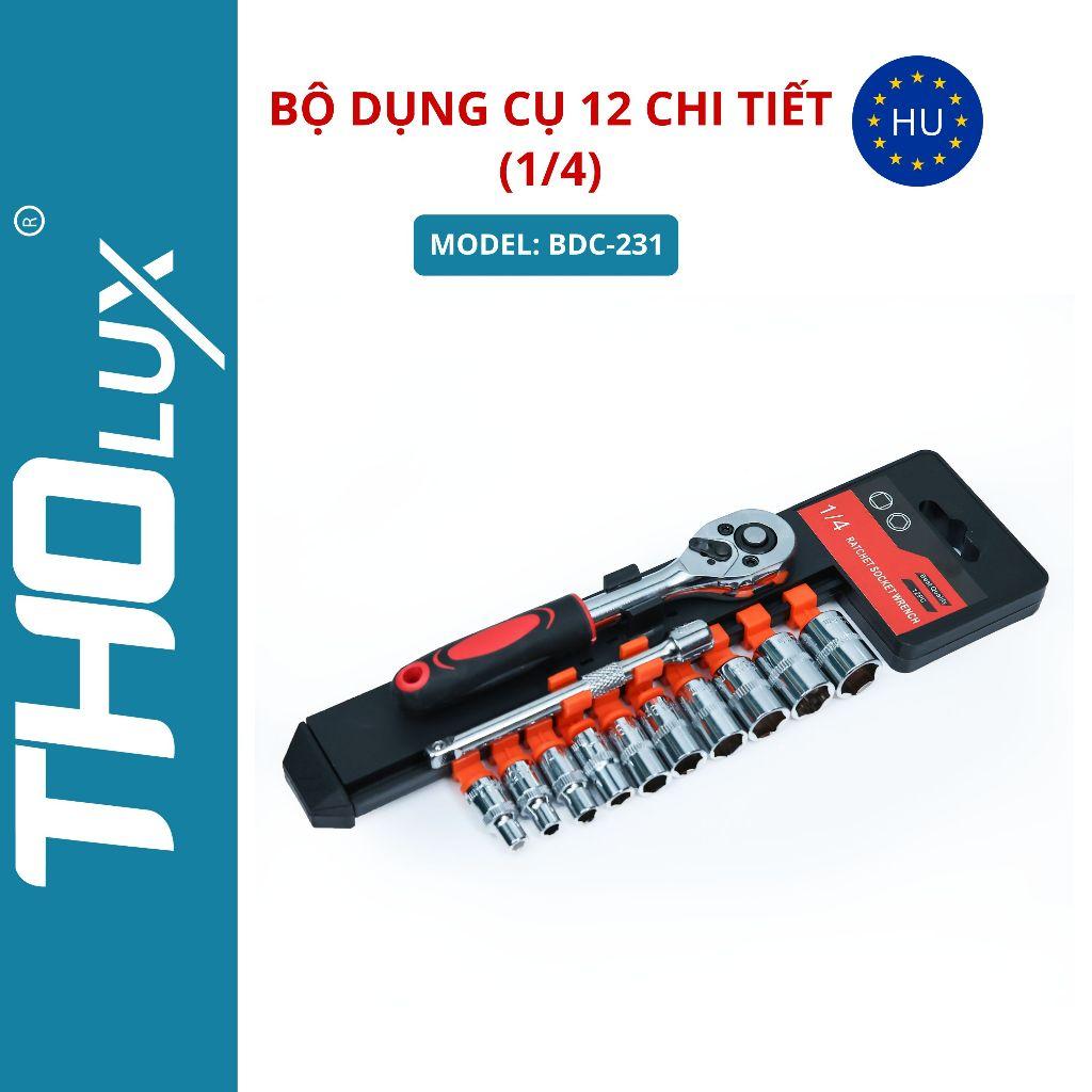 Bộ dụng cụ 12 chi tiết (1/4) BDC-231 Tholux