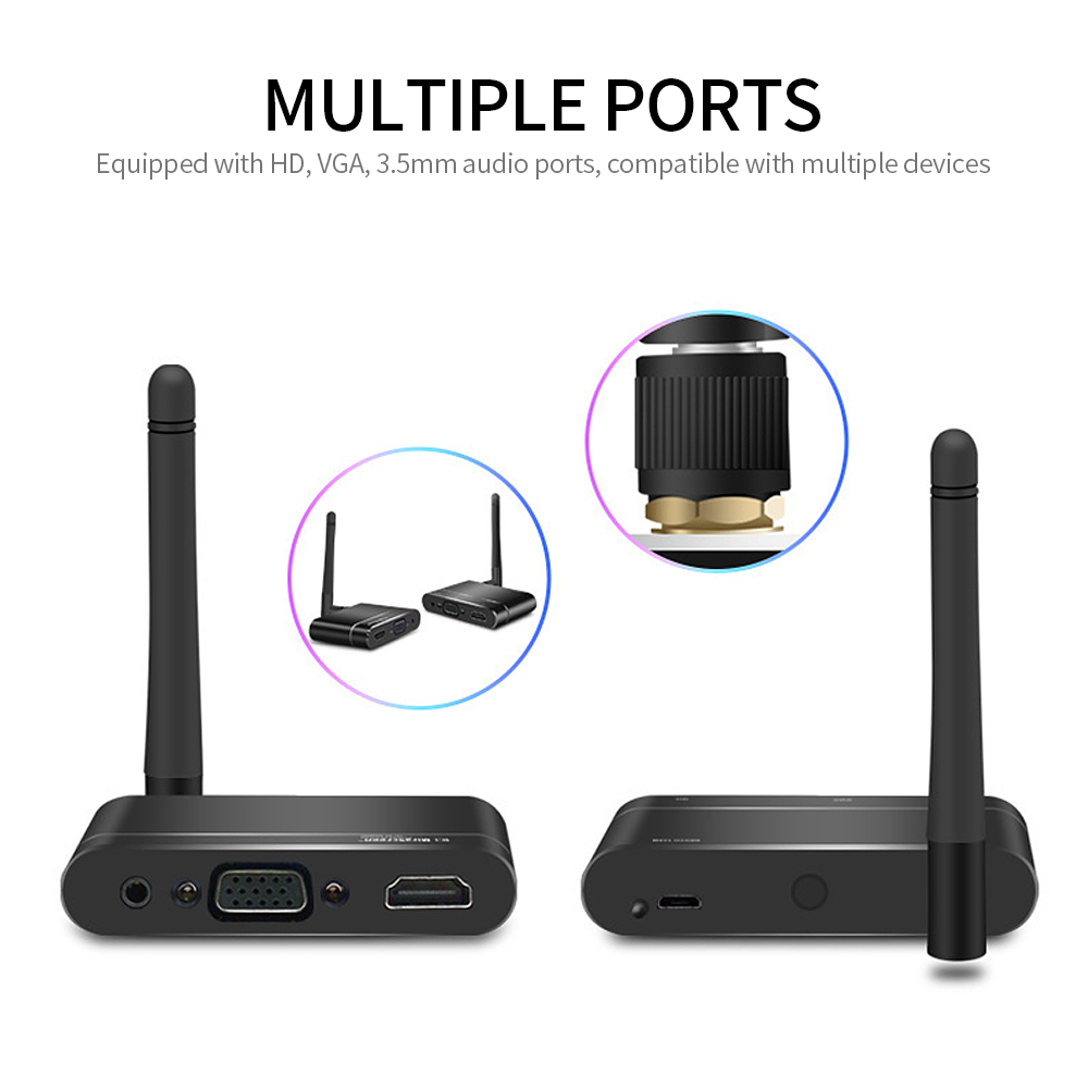 Bộ Thu Không Dây X6w 1080p Dongle MIRacast AIRplay DLNA Màn Hình Gương Với Ăng Ten Ngoài HD VGA