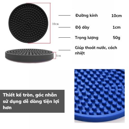 Đế lót ly cao su PVC lót cốc tiện lợi chất lượng miếng lót ly chống trượt dễ dàng sử dụng và vệ sinh bảo hành 1 đổi 1