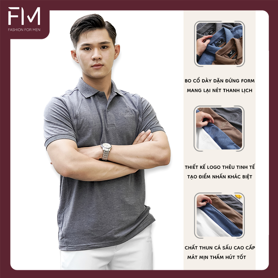 Áo Polo nam cổ bẻ ngắn tay, chất liệu vải cá sấu cotton cao cấp, trẻ trung, năng động – FORMEN SHOP – FMPS150