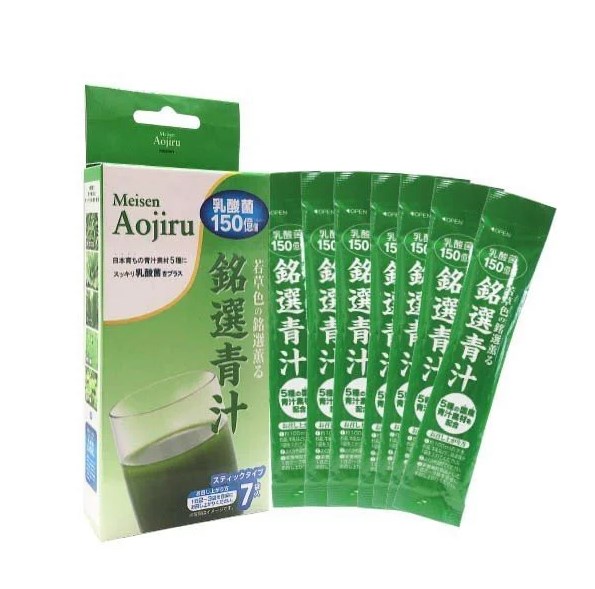 Bột Rau Xanh Bổ Sung Chất Xơ Toyo Shinyaku Meisen Aojiru (Hộp 30 Gói X 3G) - Hàng nhập khẩu chính hãng