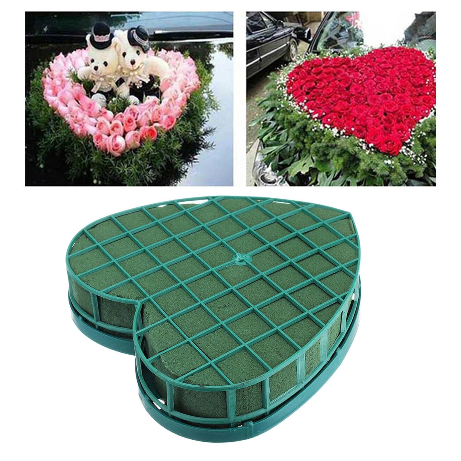 Flower Foam Blocks Open Heart Shaped Artificial for Flower Arrangement Ki