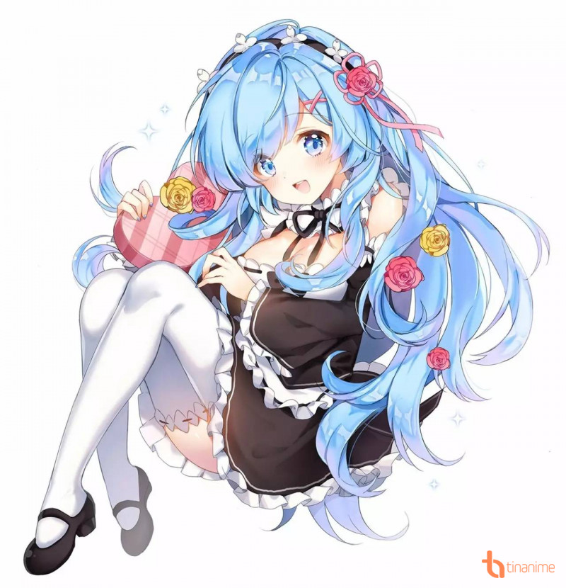 Tranh Poster Re:ZERO REM A4 combo 5 tấm khác nhau