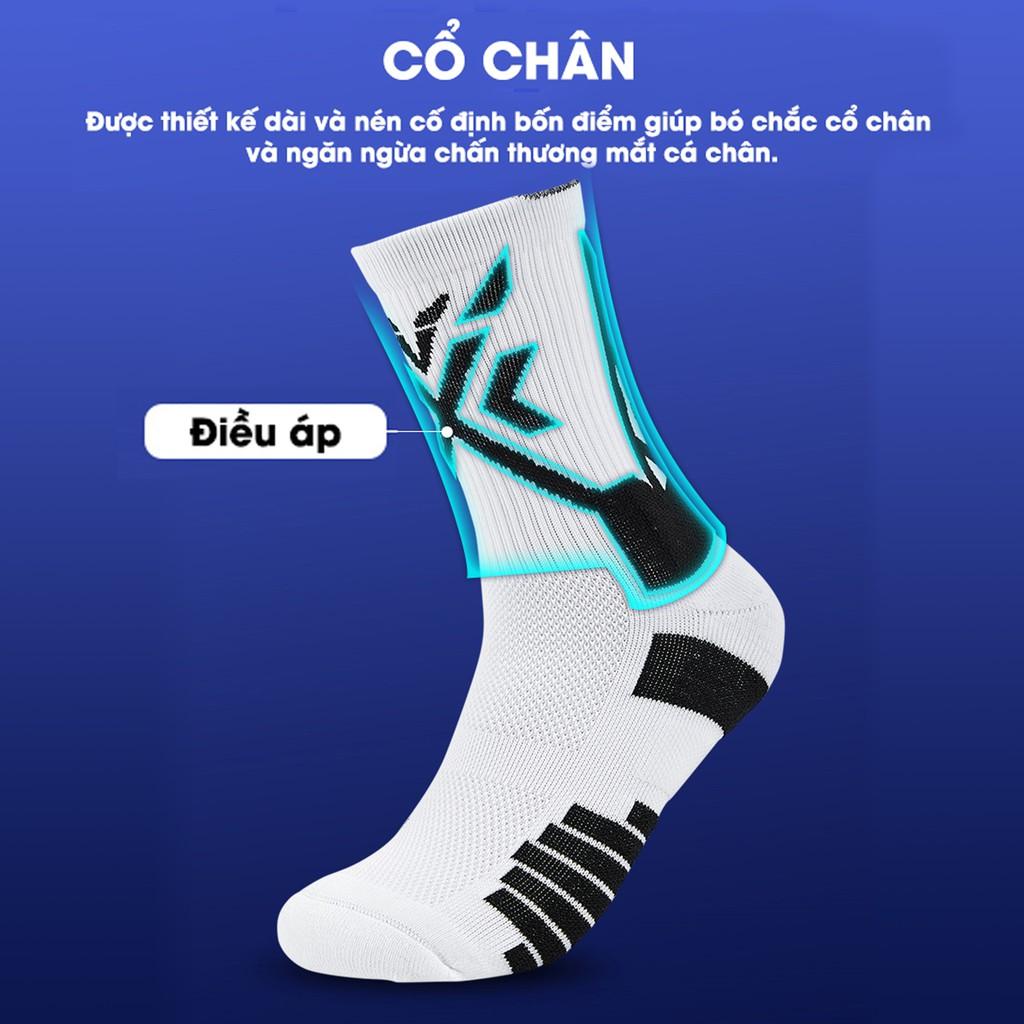 Tất Cổ Cao Có Đệm Chân Chơi Thể Thao Veidoorn VT006
