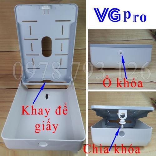 Hộp Đựng Giấy Lau Tay Treo Tường Trong Nhà Vệ Sinh Nhà Bếp A808 Bởi VGpro