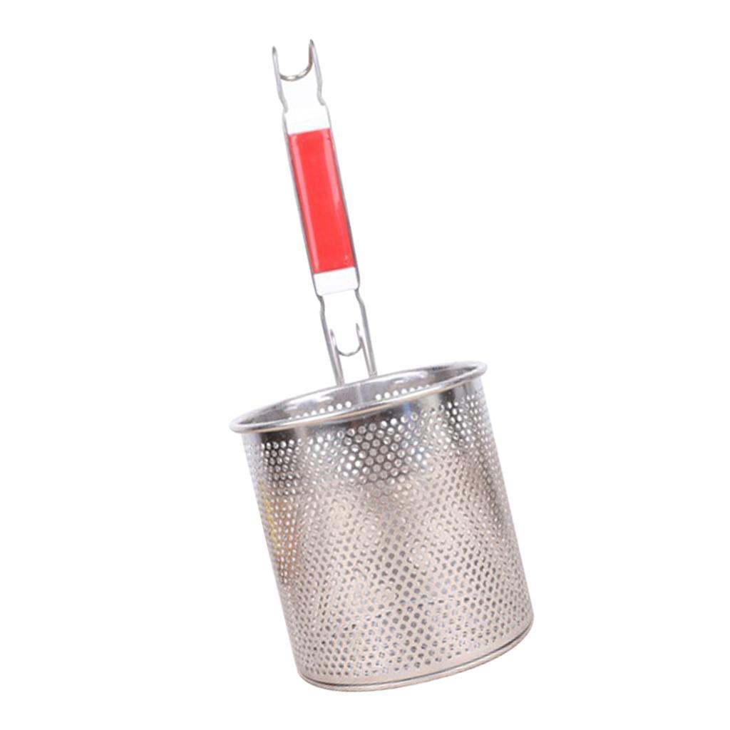 2-3pack Kitchen Pasta Noodle Food Strainer, Stainless Steel, Deep Fry Basket
