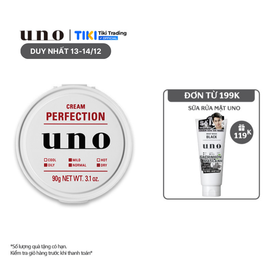 Kem Dưỡng Ẩm Kiểm Soát Nhờn 5 trong 1 UNO Cream Perfection 90g
