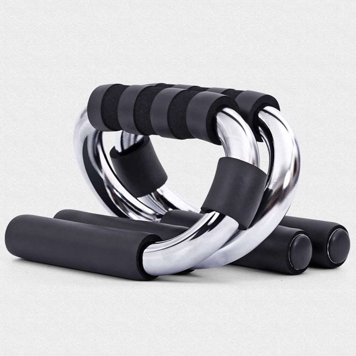 Dụng Cụ Hít Đất Cầm Tay Khung Chữ S Bằng Thép Trắng Cứng Cao Cấp – Dụng Cụ Tập Chống Đẩy Mini Tập Gym Tập Thể Thao Chính Hãng Dododios – Do01