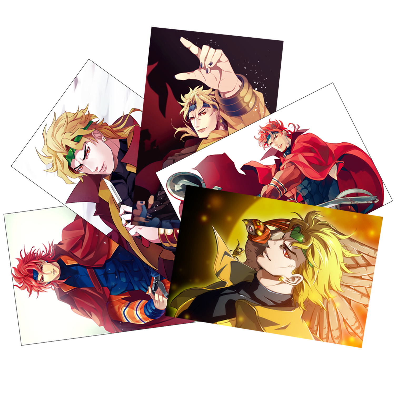 SET 5 Tranh Poster JoJo no Kimyou na Bouken A4 21cmx30cm ( mẫu giao ngẫu nhiên )