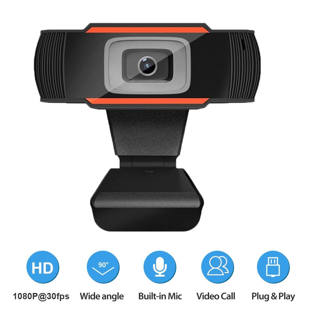 USB Computer Webcam Full HD 1080P Webcam Camera Digital Web Cam With Micphone For Laptop Desktop PC Tablet Rotatable Camera