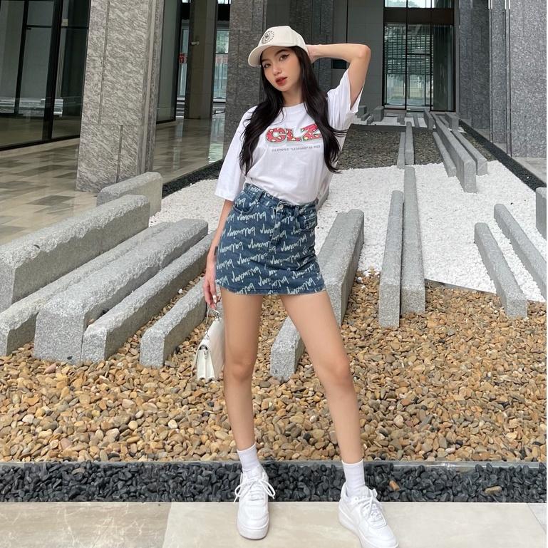 Áo thun tay lỡ Leopard Big Logo, phông unisex nam nữ form rộng, cotton