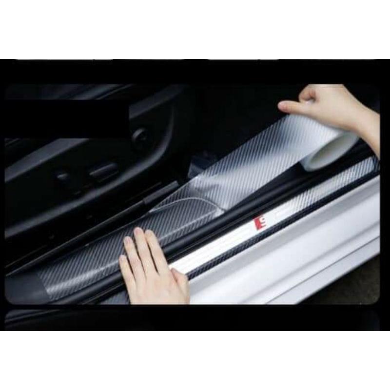 Cuộn Các Bon Trắng Vân Các Bon 5D Chống Trầy Xước Xe