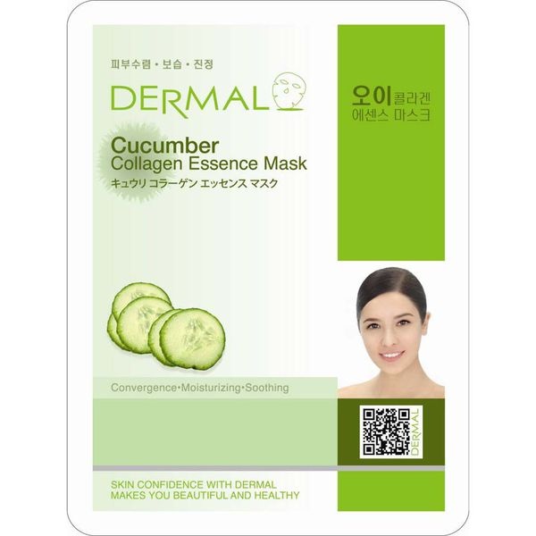 Mặt nạ dưỡng da tinh chất dưa leo Dermal Cucumber Collagen Essence Mask 23g