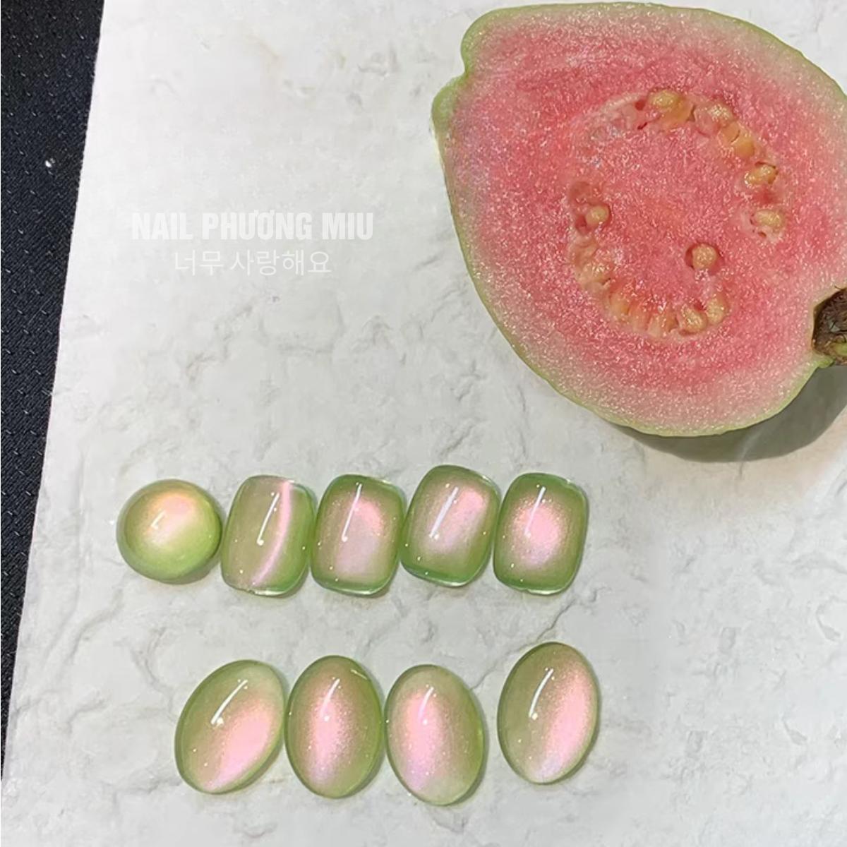 Sơn Mắt Mèo Xanh Ổi Vendeeni Siêu Hot Mùa Hè Làm Nail Tạo Hiệu Ứng Kính Sáng Bóng, Sơn Gel Ngọc Trai Xanh Pastel Trang Trí Móng Tay Nghệ Thuật