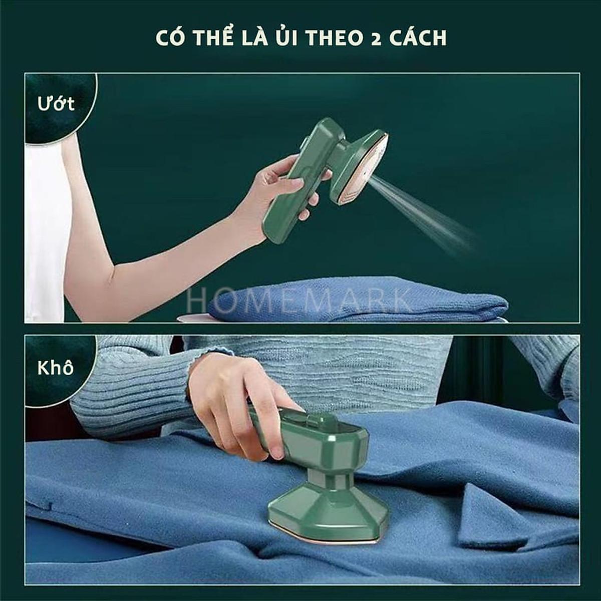 Bàn Là Hơi Nước Cầm Tay Mini Du Lịch, Bàn Ủi Hơi Nước Gấp Gọn Tiện Ích Cho Gia Đình - HÀNG CHÍNH HÃNG